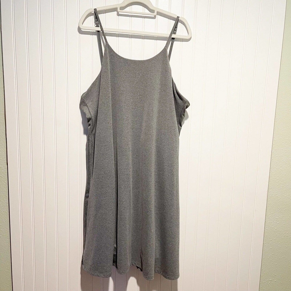 Girlfriend Collective Grey Naomi Active Wear Dress Size 6X - Picture 2 of 7
